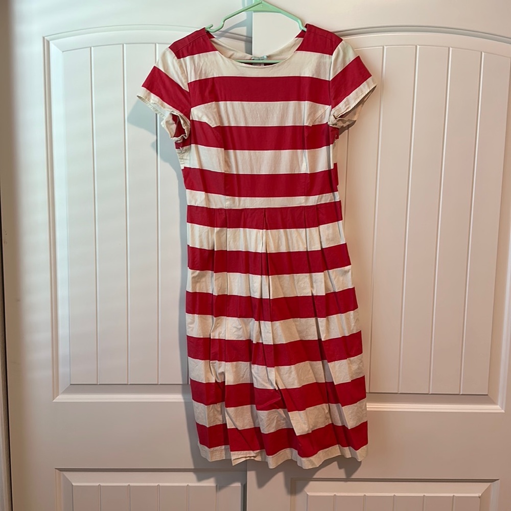 Pink striped Downeast dress